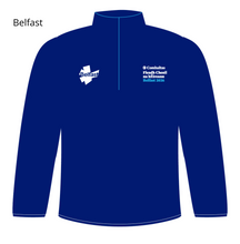 Load image into Gallery viewer, EXTRA ORDER Fleadh Cheoil na hÉireann Belfast 2026 Fleece Half Zip Top
