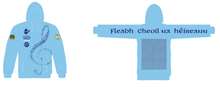 Load image into Gallery viewer, EXTRA ORDER Fleadh Cheoil na hÉireann Belfast 2026 Hoodie (with competition names back print)