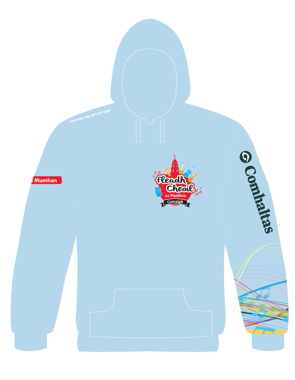 IN STOCK Fleadh Cheoil na Mumhan 2025 Hoodie (with names back print)